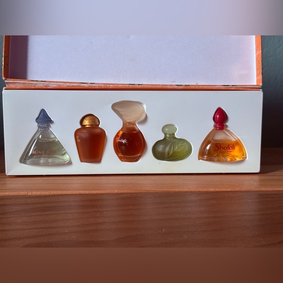 Mini Bols Chinois Porcelaine Yves Rocher – Lot De 2 Sur Support – Vintage